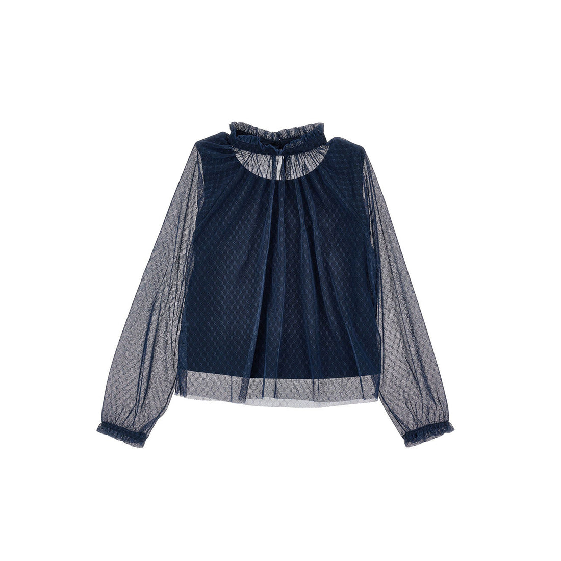 Philosophy Navy Tulle Blouse