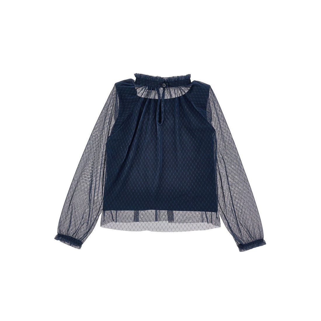 Philosophy Navy Tulle Blouse