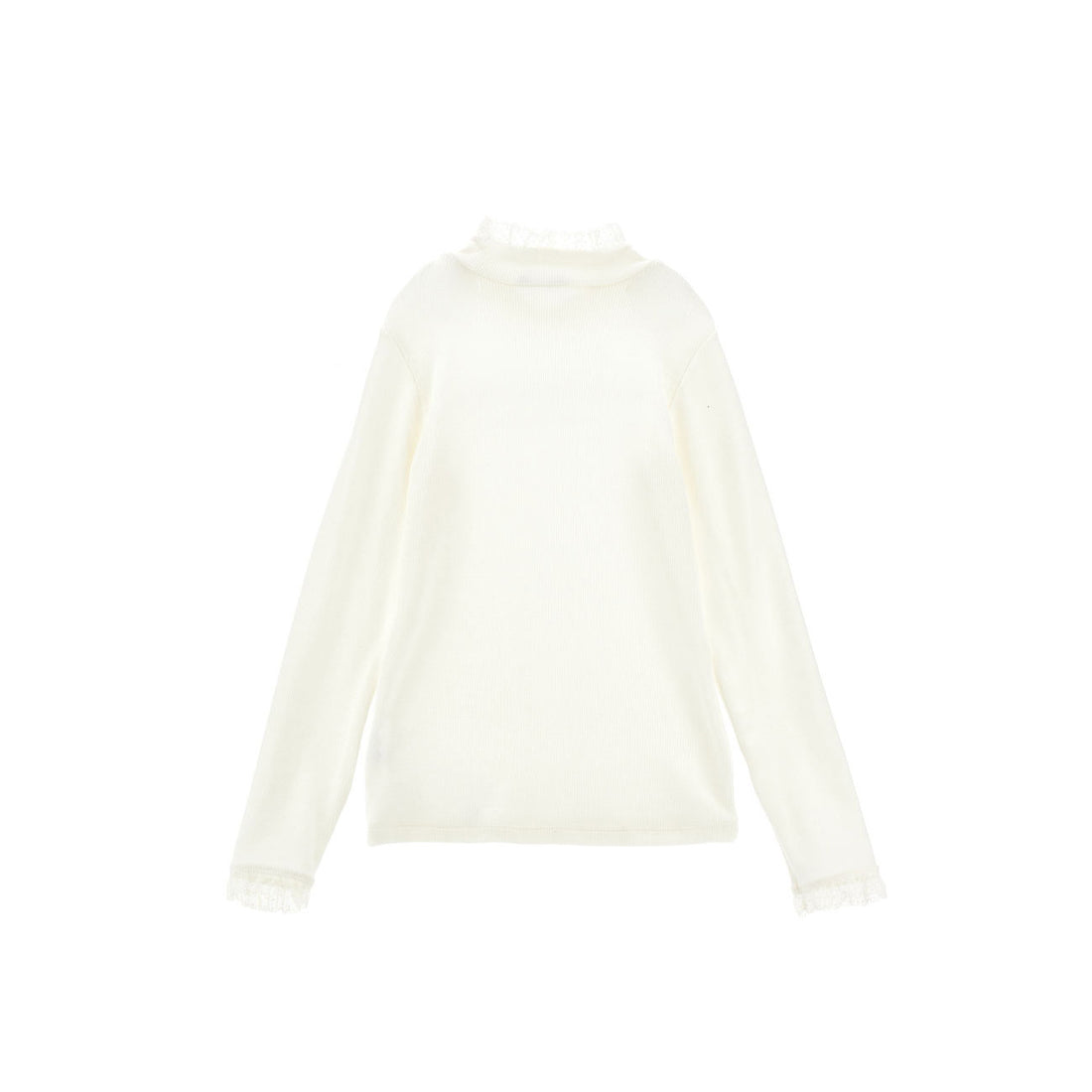 Philosophy White Turtleneck Rib Tee