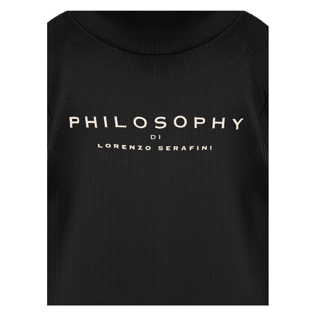 Philosophy Black Turtleneck Rib Tee