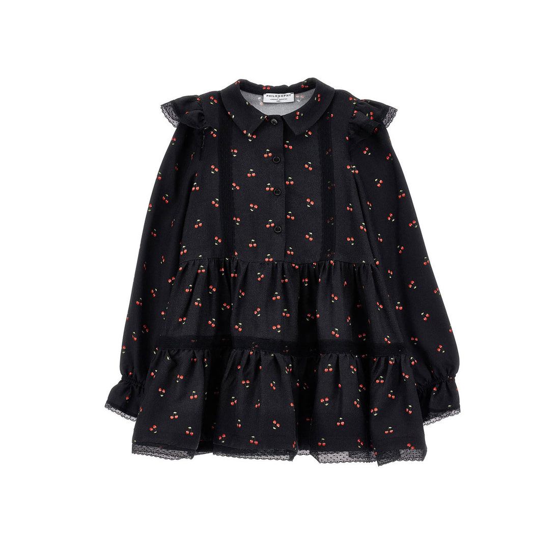 Philosophy Black All Over Printed Dress