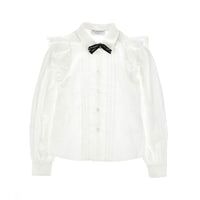 Philosophy White Poplin Bow Blouse