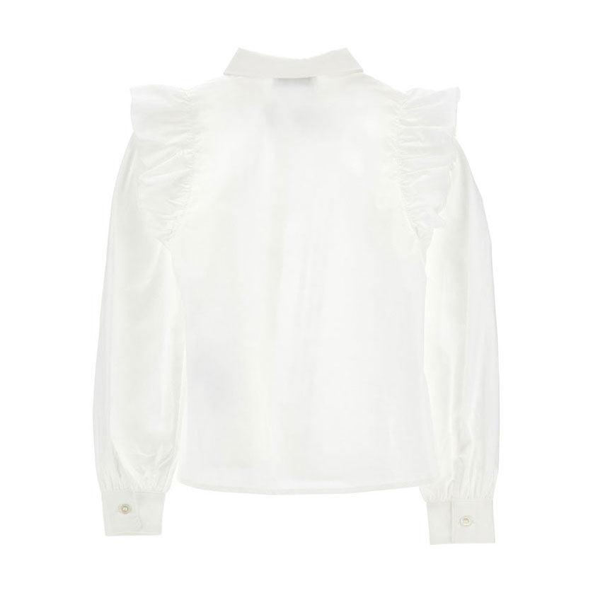 Philosophy White Poplin Bow Blouse
