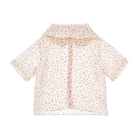 Philosophy Pink Small Rose Button Up Blouse
