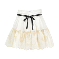 Philosophy Off White Embroidered Detail Skirt