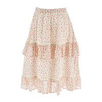 Philosophy Pink Small Rose Long Skirt