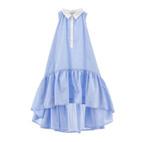 Philosophy Blue Sleeveless High Low Dress