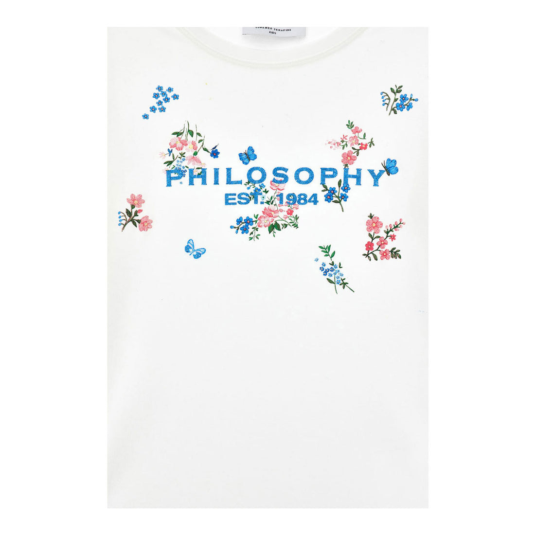 Philosophy White Flower Logo Tee