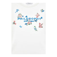 Philosophy White Flower Logo Tee