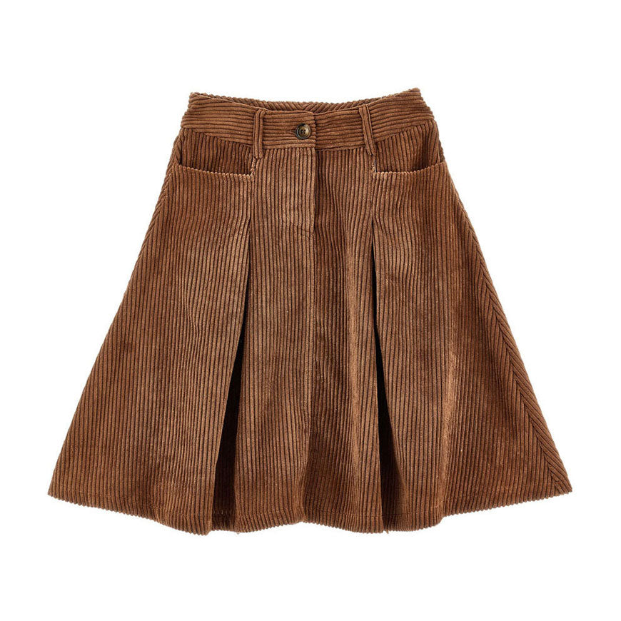 Philosophy Brown Midi Cord Skirt