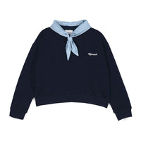 Mipounet Blue Vichy Florence Sweatshirt