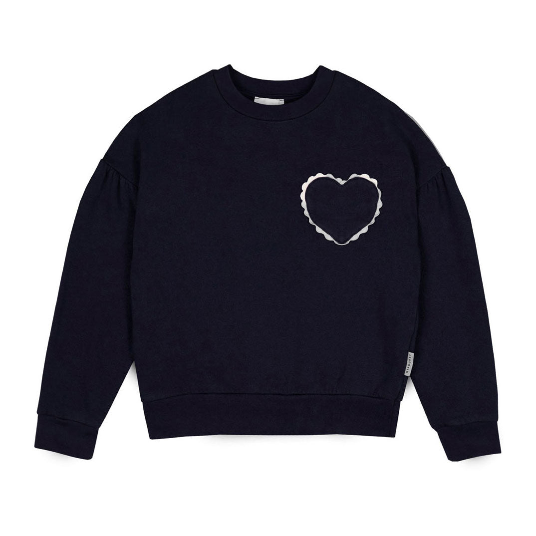 Mipounet Navy Fleece Clotilde Sweatshirt