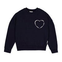 Mipounet Navy Fleece Clotilde Sweatshirt