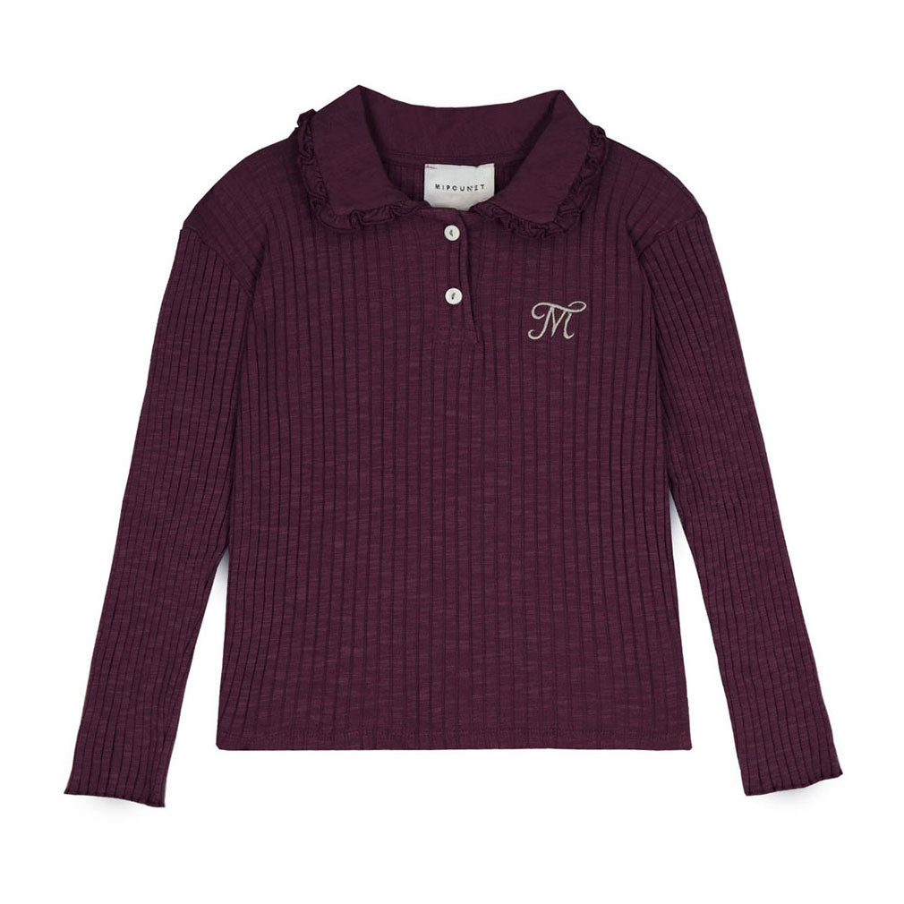 Mipounet Burgundy Enrica Flame Polo
