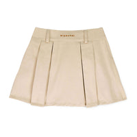 Mipounet Beige Nina Pleated Skirt