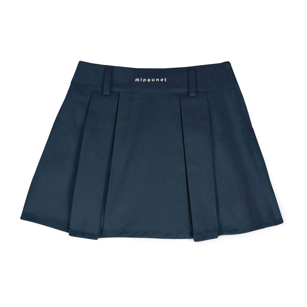 Mipounet Navy Pleated Nina Skirt