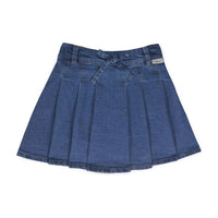 Mipounet Denim Juliette Pleated Mini Skirt