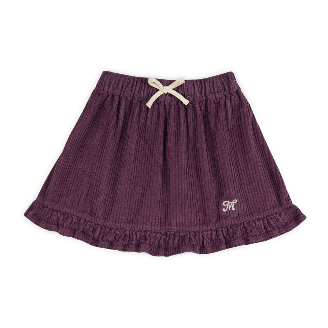 Mipounet Burgundy Siena Corduroy Mini Skirt