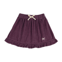 Mipounet Burgundy Siena Corduroy Mini Skirt
