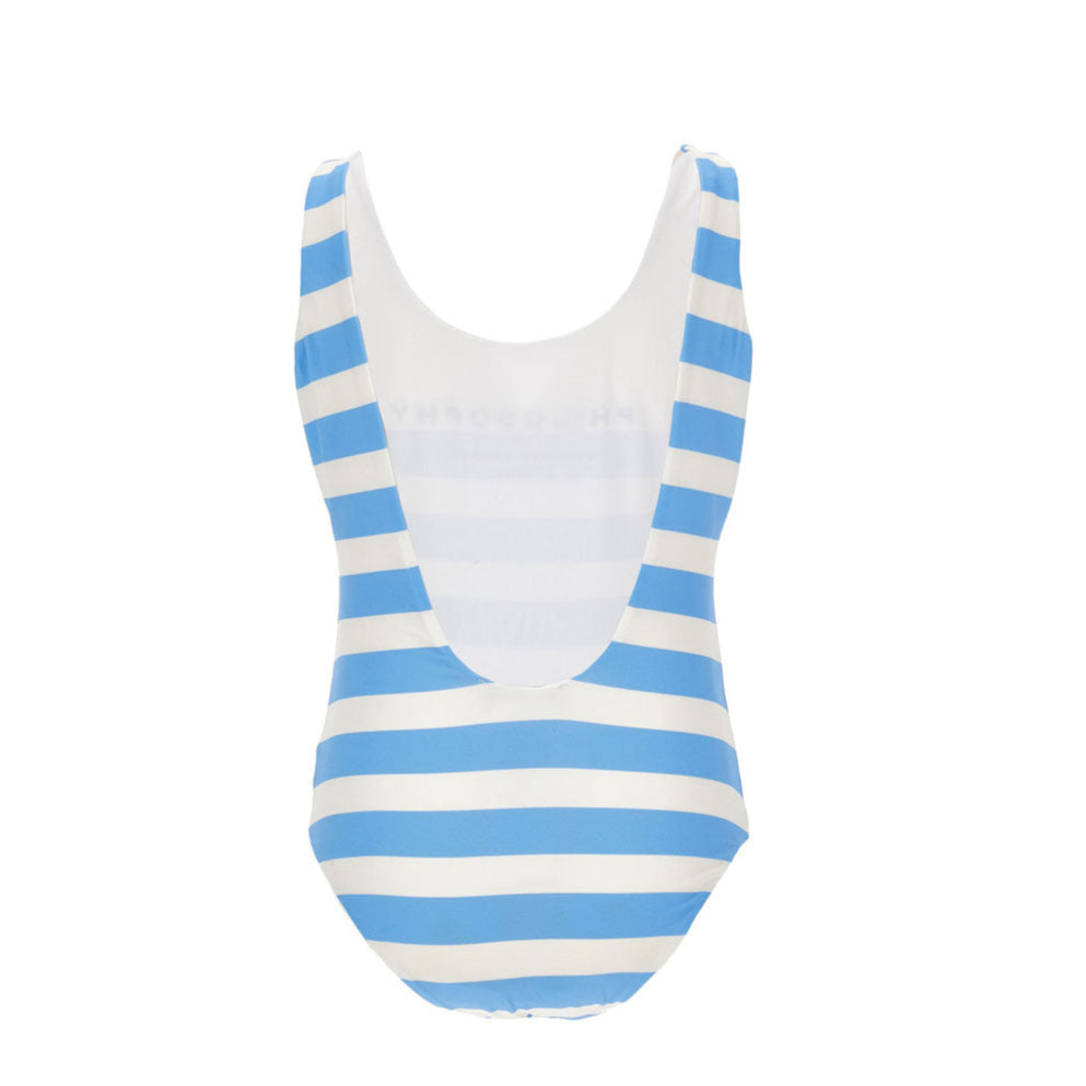 Philosophy White/Blue Stripped Swimsuit