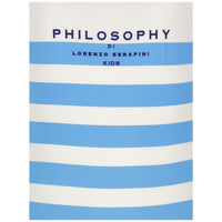 Philosophy White/Blue Stripped Swimsuit