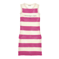 Philosophy White/Pink Striped Coverup Dress