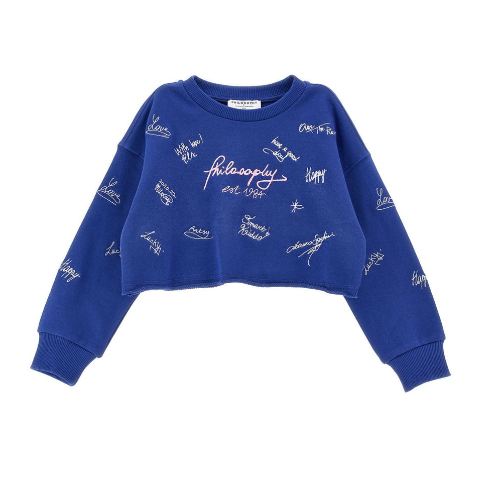 Philosophy Blue Long Sleeve Pullover