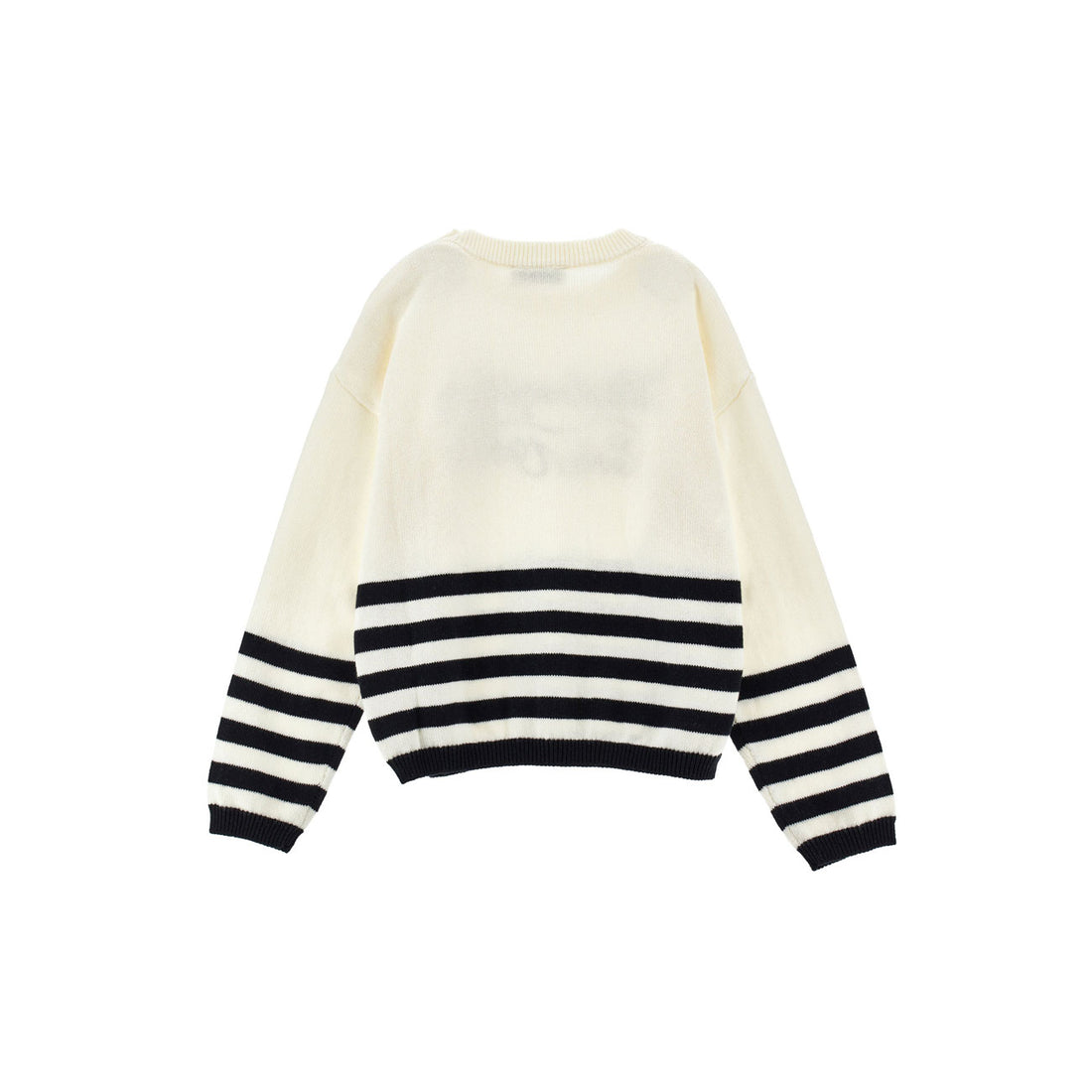 Philosophy Cream/Black Long Sleeve Pullover