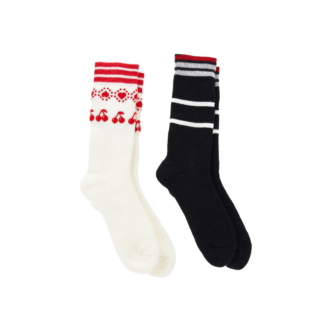Philosophy White Black Pack Of 2 Socks