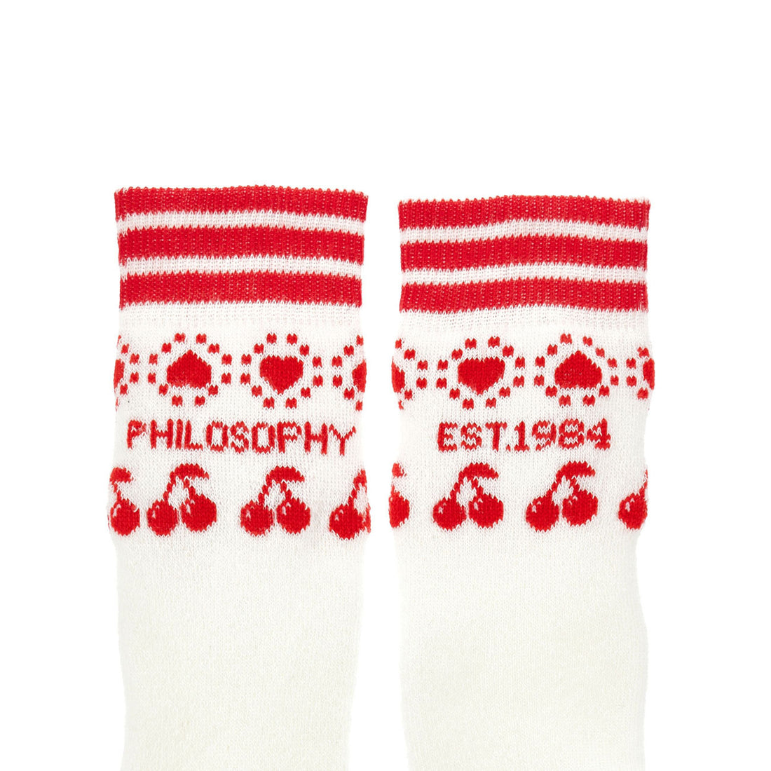 Philosophy White Black Pack Of 2 Socks