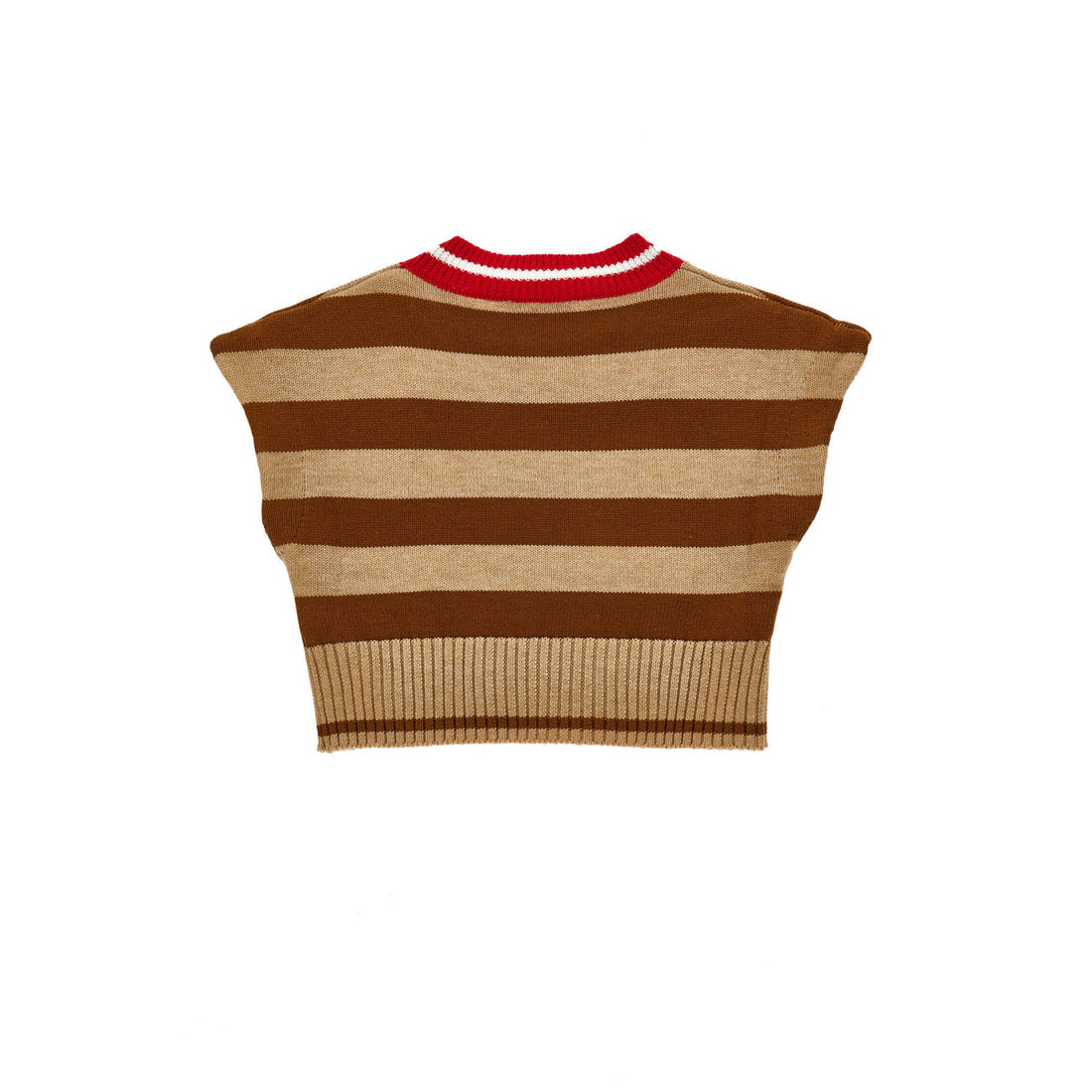 Philosophy Beige Brown Knit Gilet