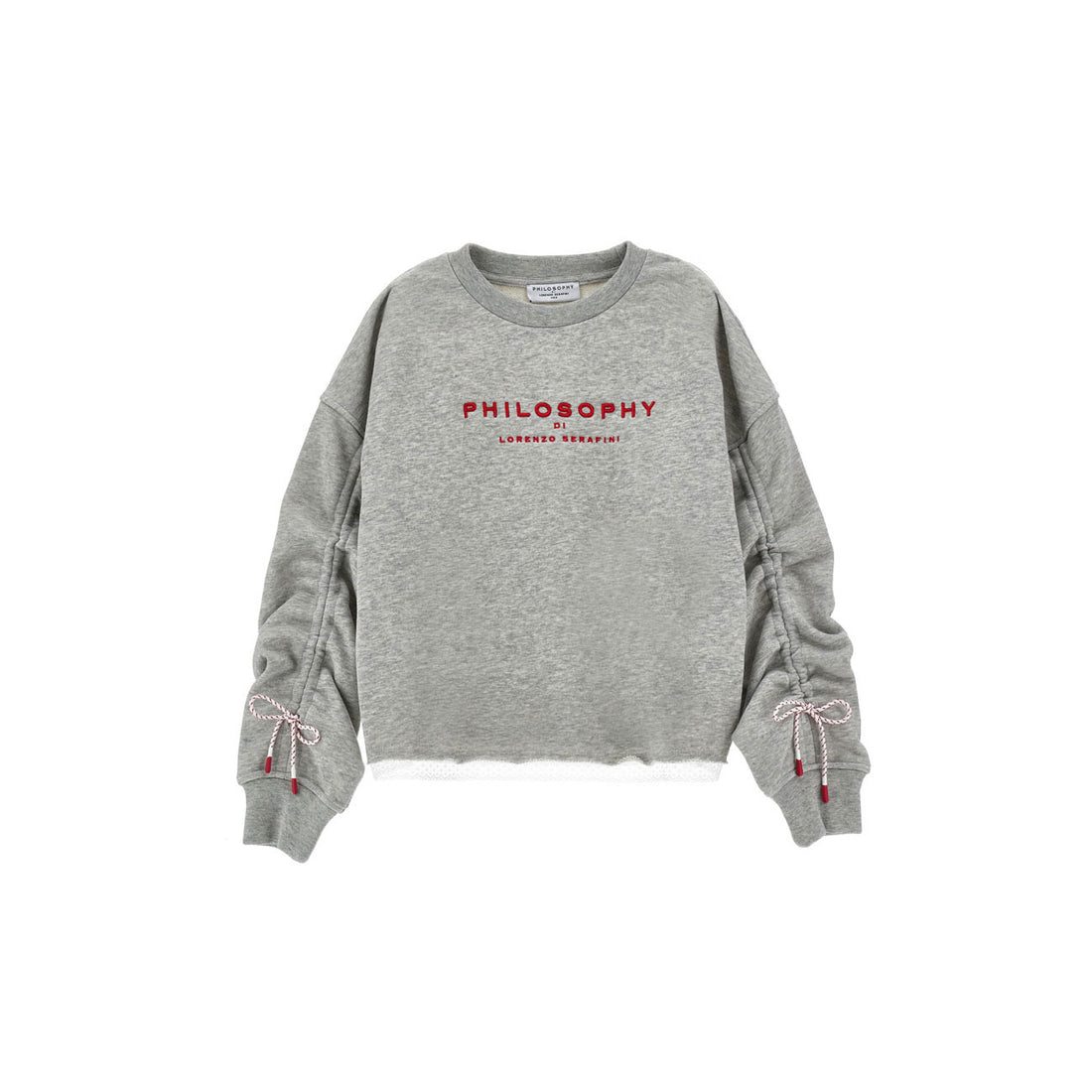 Philosophy Grey Melange Logo Sweatshirt