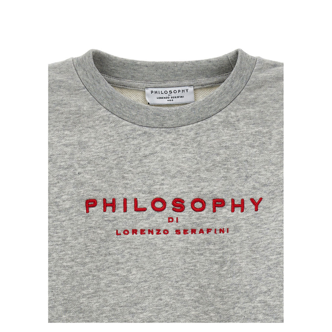 Philosophy Grey Melange Logo Sweatshirt