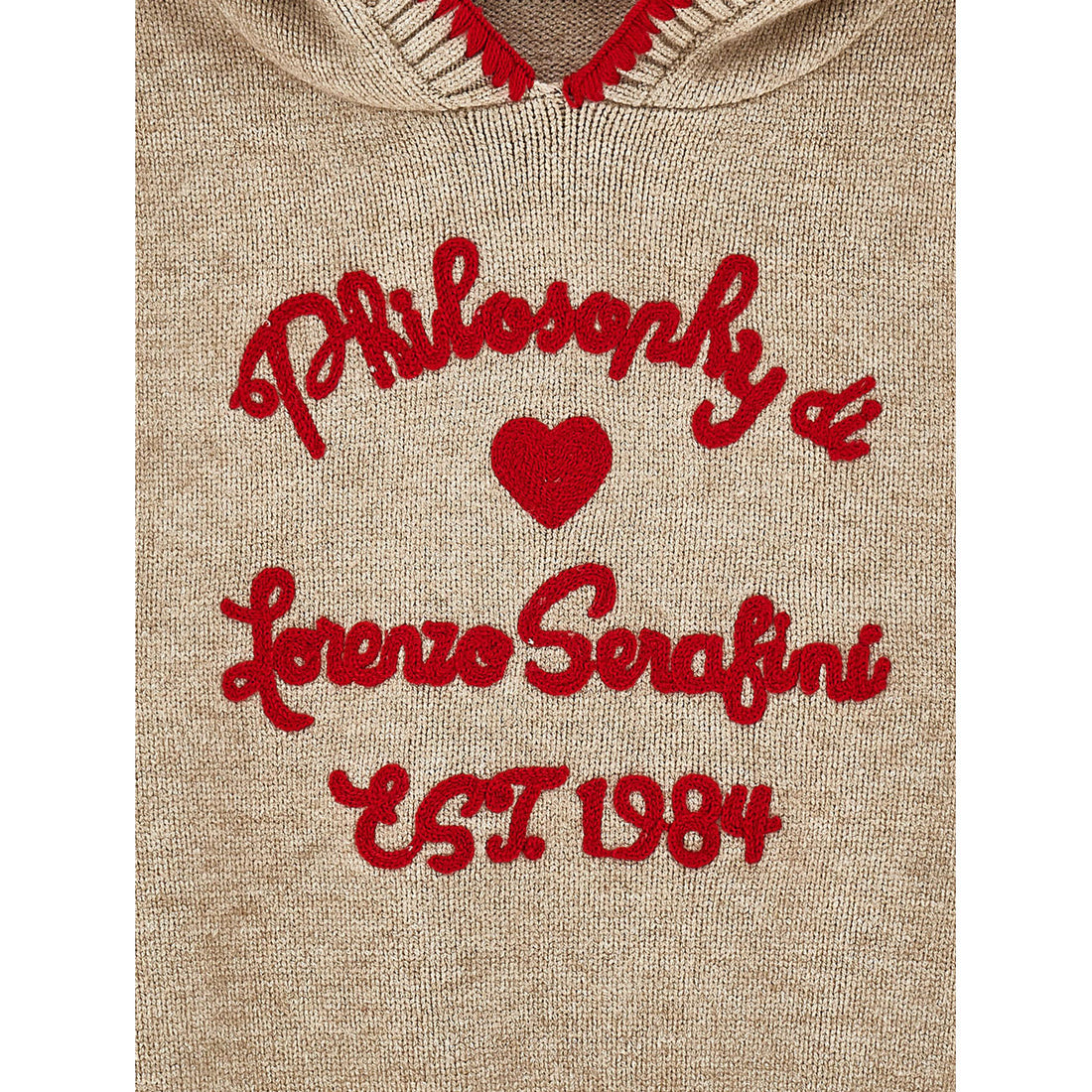 Philosophy Beige Logo Hoodie