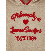 Philosophy Beige Logo Hoodie