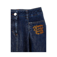 Philosophy Blue Denim Skirt
