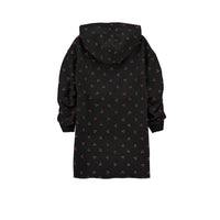 Philosophy Black Hooded  Sweatshirt Dress
