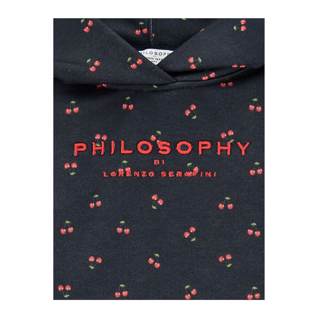 Philosophy Black Hooded  Sweatshirt Dress