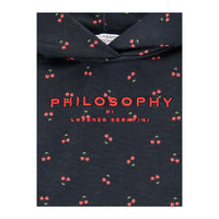 Philosophy Black Hooded  Sweatshirt Dress