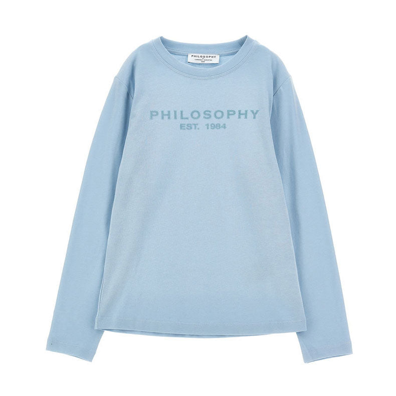 Philosophy Light Blue Logo Tee