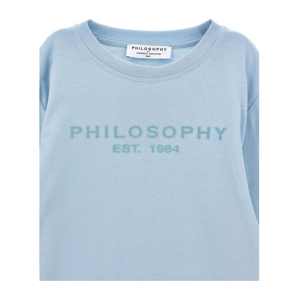 Philosophy Light Blue Logo Tee