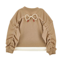Philosophy Beige V-Neck Logo Sweatshirt