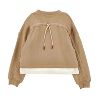 Philosophy Beige V-Neck Logo Sweatshirt