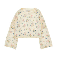 Philosophy White Logo Floral Pullover