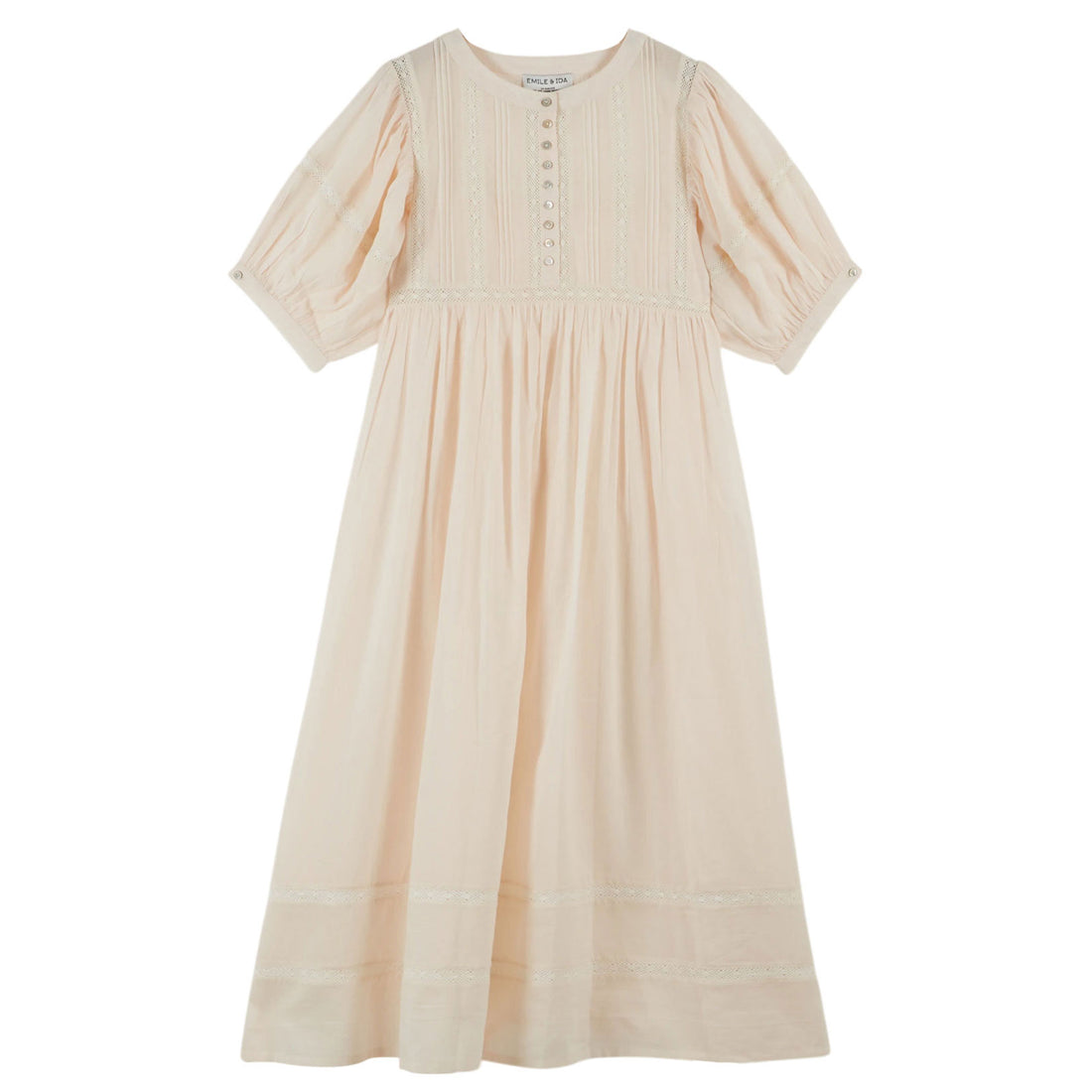 Emile et Ida Cotton Voile Lace Women Dress