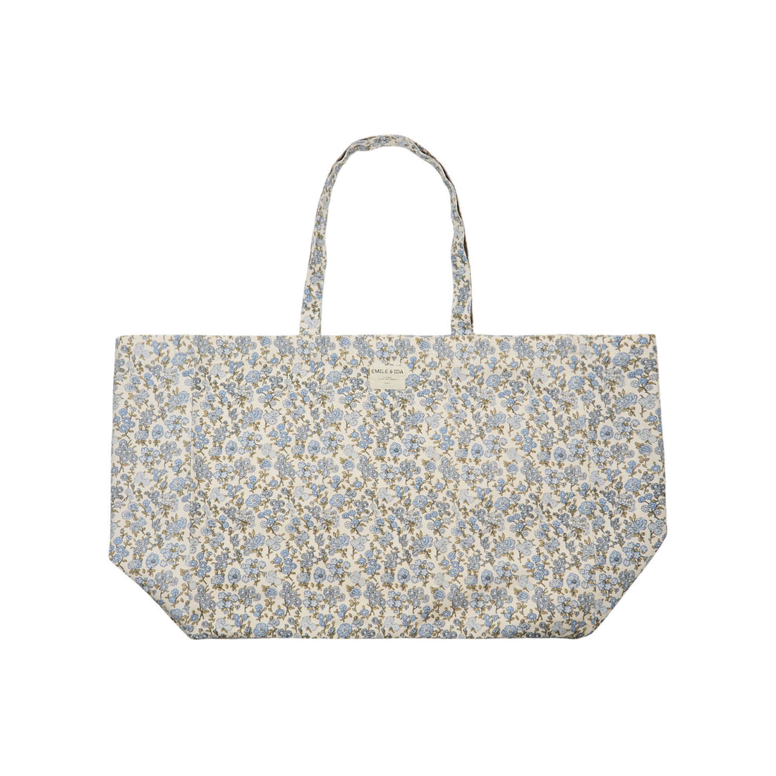 Emile et Ida Blue Printed Tote Bag