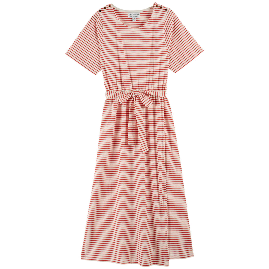 Emile et Ida Thin Red Stripe Sailor Women Dress