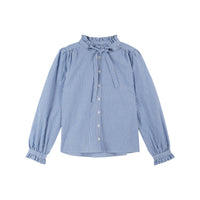 Emile et Ida Blue Stripe Rayee Women Blouse