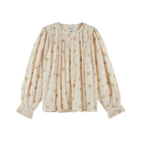 Emile et Ida Cream Rose Print Women Blouse