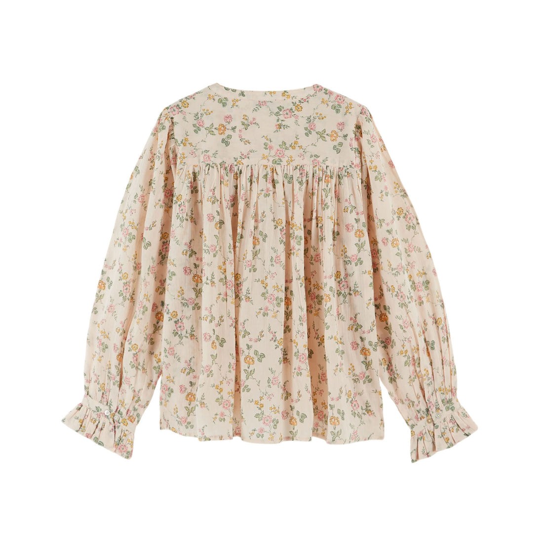 Emile et Ida Pink Rose Print Women Blouse